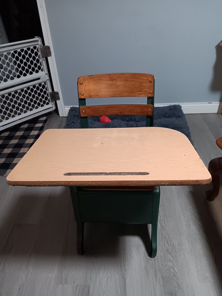 Vintage Child's School Desk