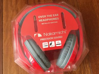 Nakamachi NK780M metallic edition, Over the ear Headphones (Red)