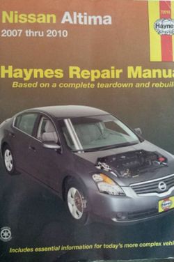 2007-2010 Nissan altima mechanic book