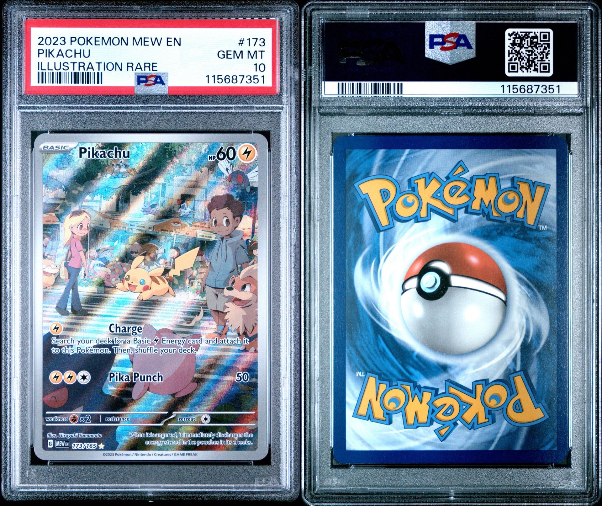 Pikachu 173 Psa 10