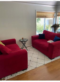 Down Love seats (red)