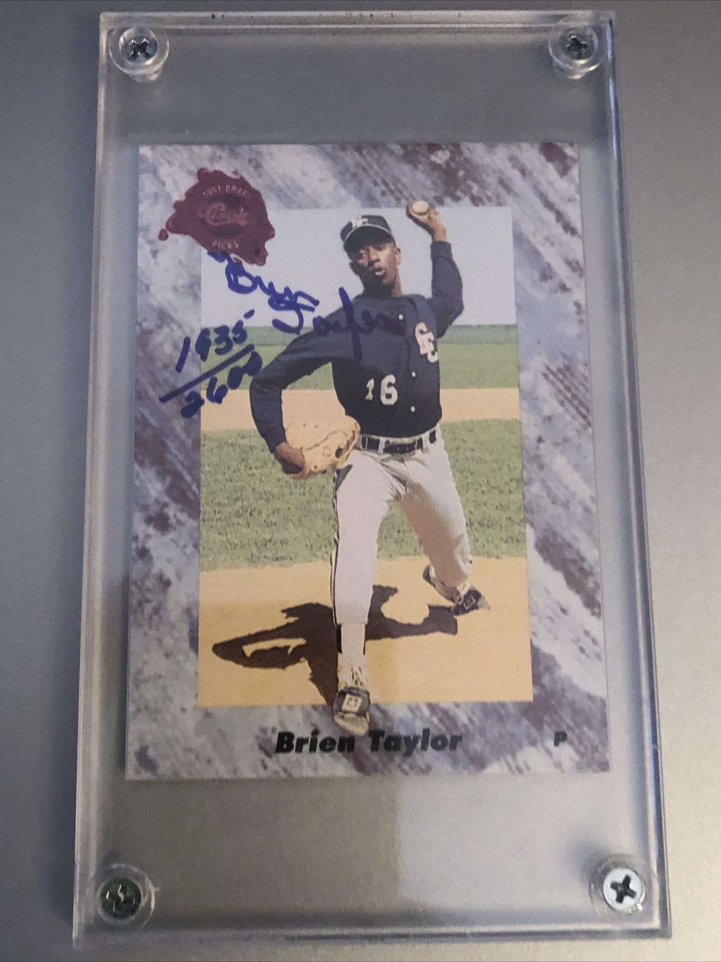 Brien Taylor signed Draft Card #1435