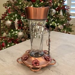 Copper Hummingbird Feeder 