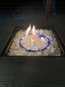 Propane Fire Pit Table w/ Fire Glass – Works Great