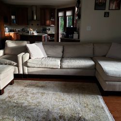 Sofa with chair and ottoman