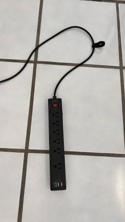 6Ft Power Strip Surge Protector - Yintar Extension Cord with 6 AC Outlets and 3 USB Ports