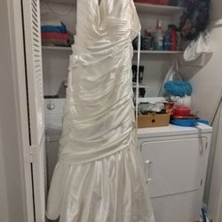 Disney White strapless Wedding Gown- Never Worn