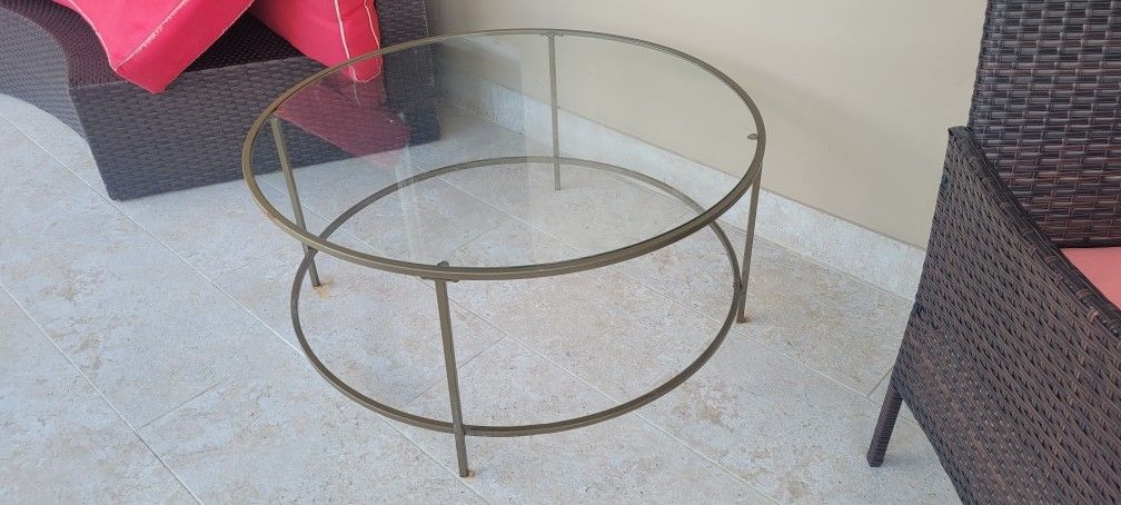 Round Glass Table