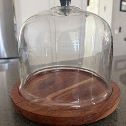 Small Dessert Display Stand With Glass Lid