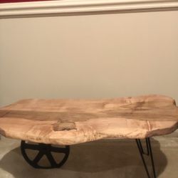 One of A Kind Handcrafted Wood Slap Coffee Table