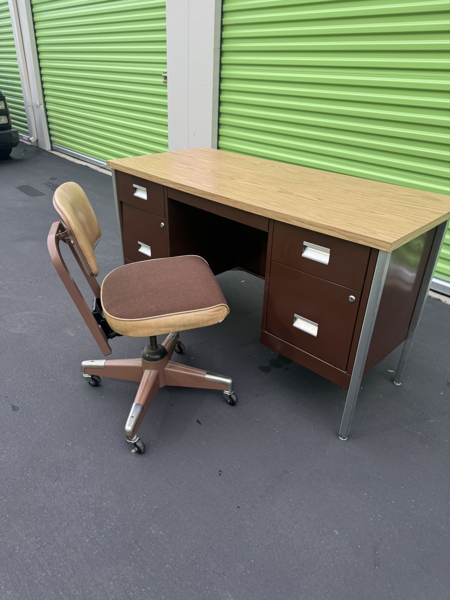 Amazing Vintage Desk W/ Chair