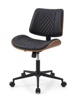 Faux Leather Mid Back Swivel Ergonomic Task Chair