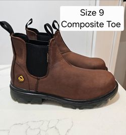 Wolverine Waterproof Composite Toe Work Boots Size 9