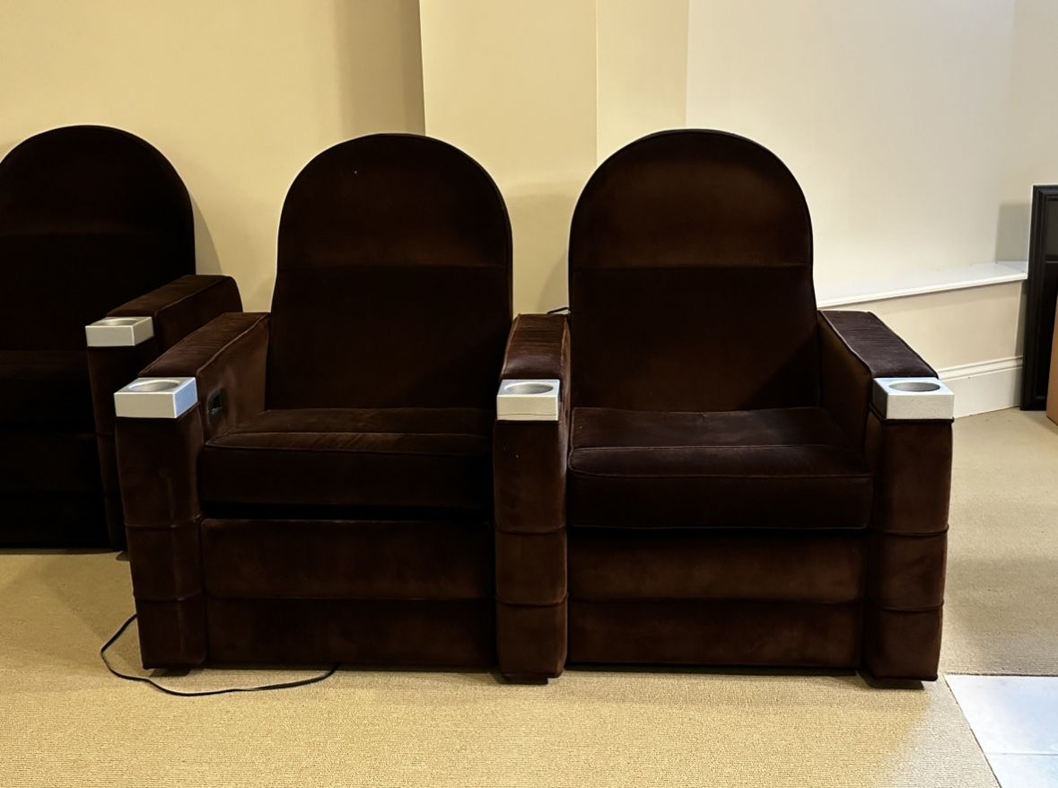 HOME MOVIE THEATER SEATS (MOVING SALE)