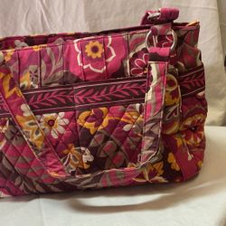 Vera Bradley Stephanie Carnaby Handbag Shoulder Bag Purse Tote Retired 2009