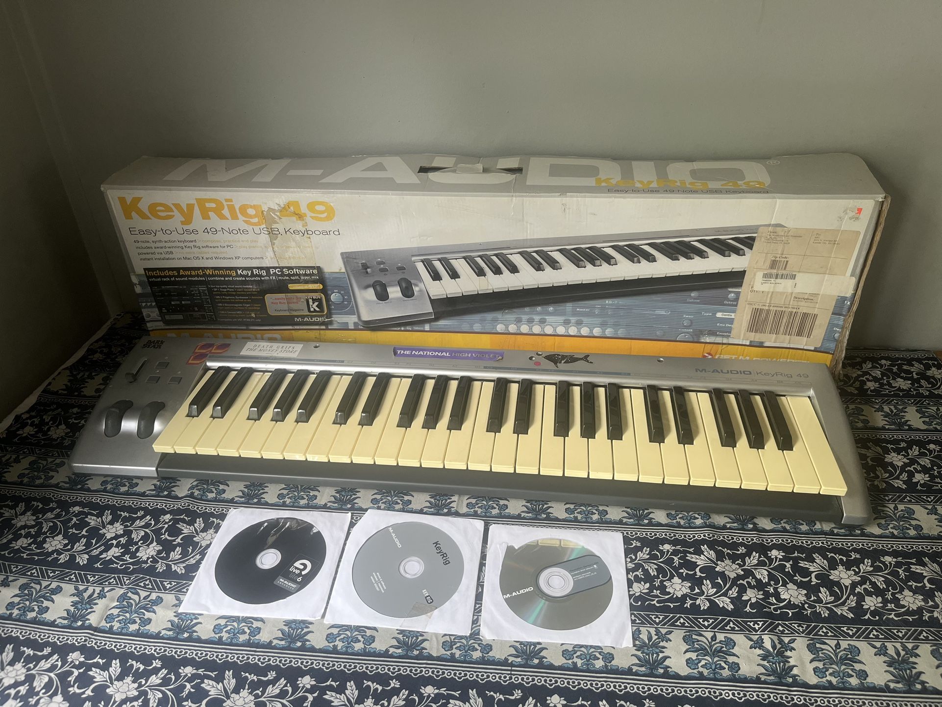 M-Audio Key rig 49 midi controller synth keyboard