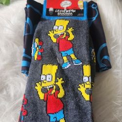 The Simpsons Bart Men's Crew Socks Set With Banana