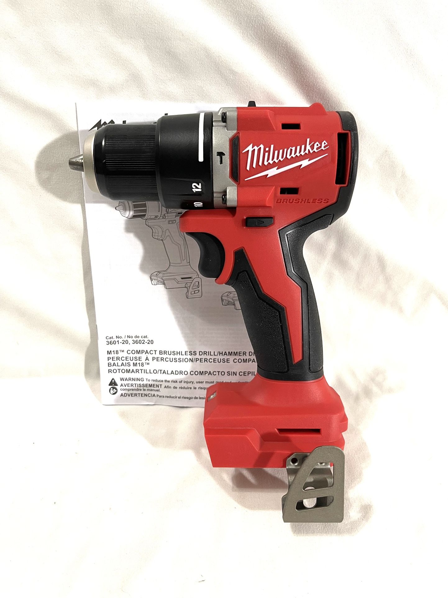 Brand New Milwaukee M18 Brushless Two Speed Hammer Drill. Retails for $159 for tool only.
