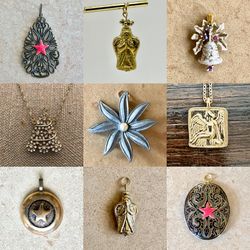 Christmas holiday pendants jewelry for sale!