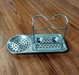 Kitchen/Bathroom sponge and pump soap holder