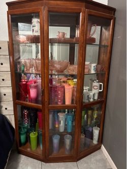 Display Cabinet with glass shelves