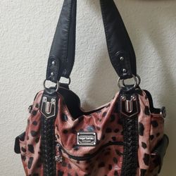 Angel Barcelo Pink Cheetah Purse