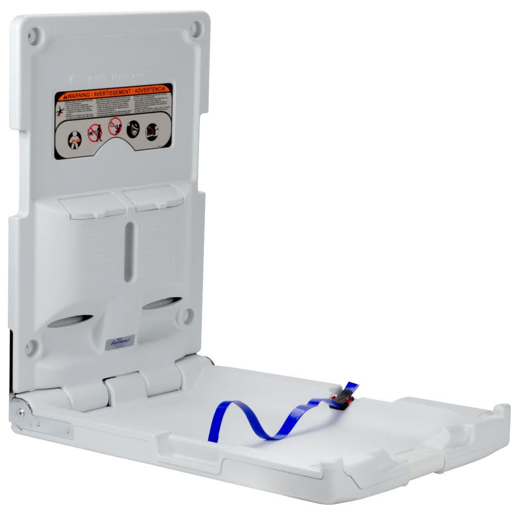 Continental vertical baby changing table