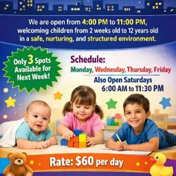 Licensed Evening Daycare 