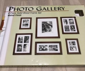 PHOTO MULTI SIZE SET 6 Pieces Solid Wood Frame Set (Multi Sizes) Gallery Set $15