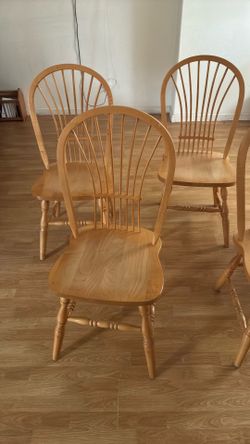 Four Good solid Wooden Chairs