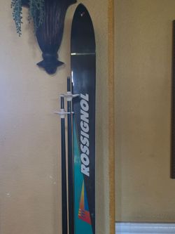 Vintage Rossignol Skis and Poles
