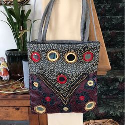 Beautiful Beaded Mirror Padded Purse