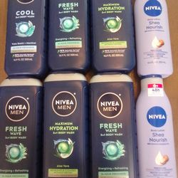 Lot Of Nivea body wash / body lotion