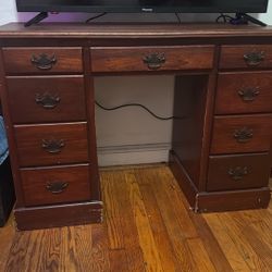 Solid wood desk 