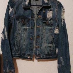 Almost Famous Wemons Blue Jean Jacket, M