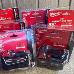 Milwaukee New 5ah Battery 18M $70 Each One 