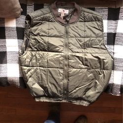 winter vest Army green