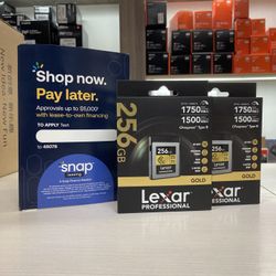 Lexar CF Express Type B 256gb Gold Memory Card (Located In Downey, CA)