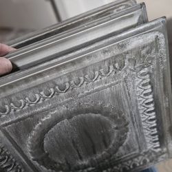 2 X 2 Metal Antique Tiles. 4