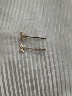 Gold Butterfly Bobby Pins Set of 2