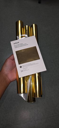 Gold Foil Transfer Sheets (24 Cricut brand) and Rolls (3 various brands)
