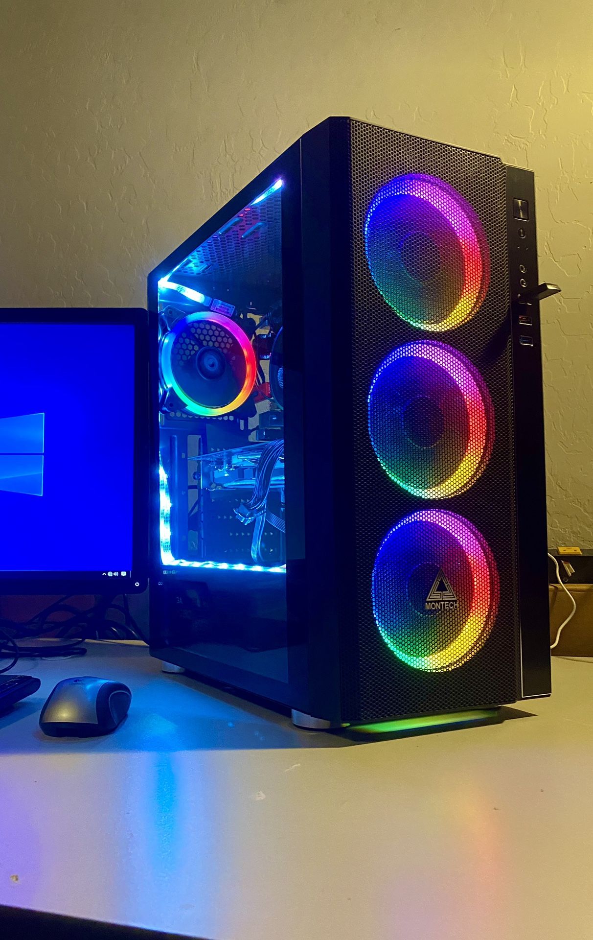 Epic VR Ready 6-Core Ryzen Gaming PC Setup