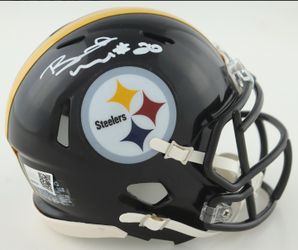 Bryant McFadden Signed Steelers Speed Mini Helmet (TSE)