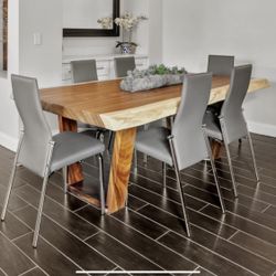Live Edge Wood Dining Table 