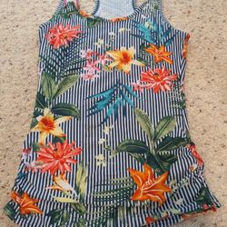 Derek Heart Floral Tank Top