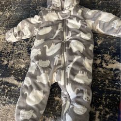 Carters Fleece Footed Jumpsuit