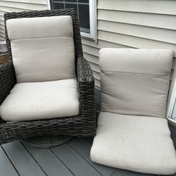 2 Large Cushions (no Chairs)