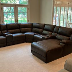 Leather Sectional 