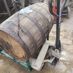 Wooden barrel for decor