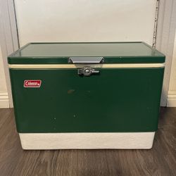 Vintage Coleman Green Gallon Cooler Ice Chest 